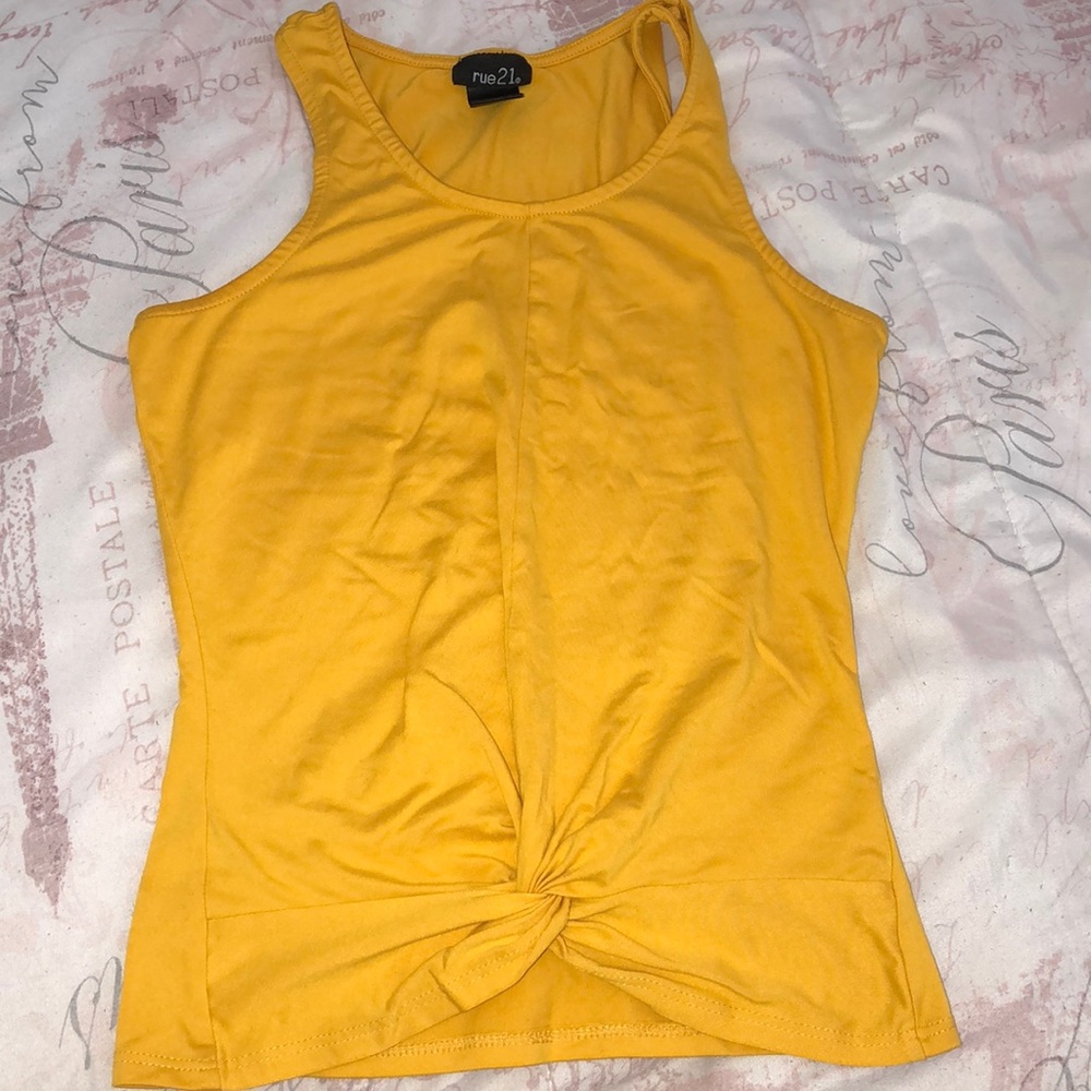 Yellow tank top